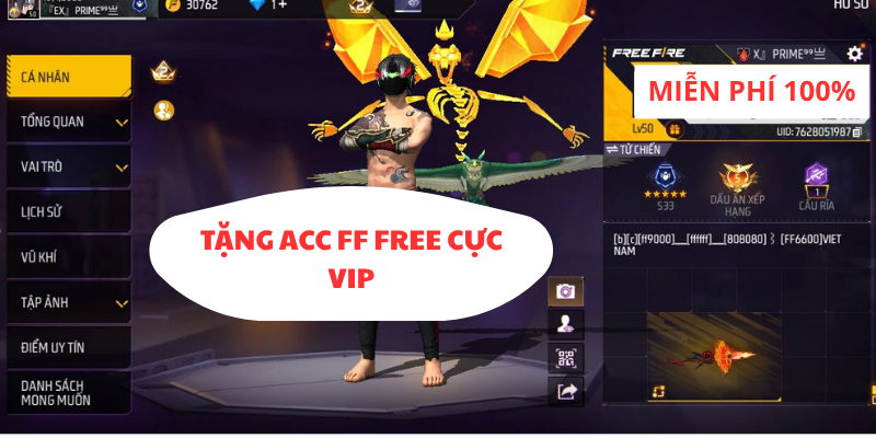 tai khoan free fire lv7